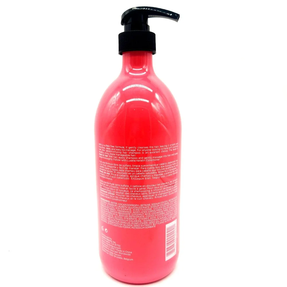 Luseta Keratin Shampoo 33.8oz‎ for Dry & Damaged Hair Nourishing Smoothing Care